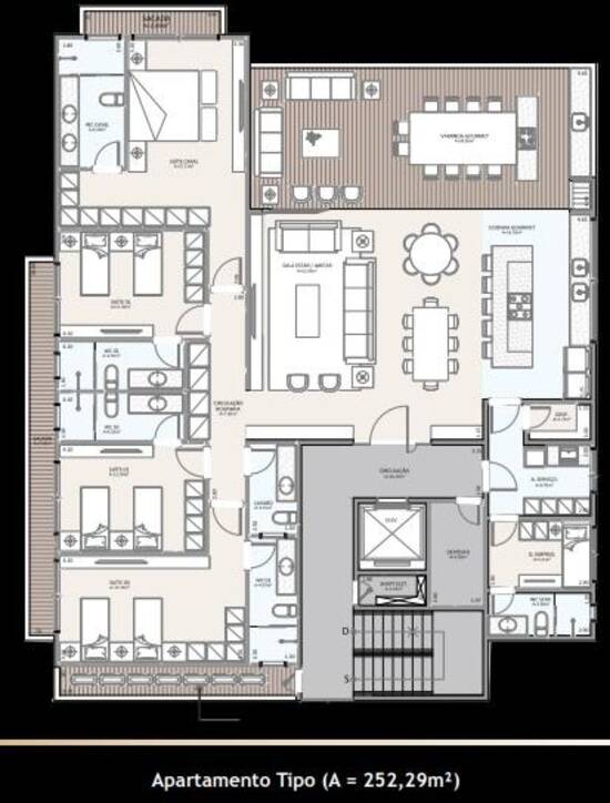 Condomínio Porto Das Dunas, apartamentos com 4 quartos, 252 m², Aquiraz - CE