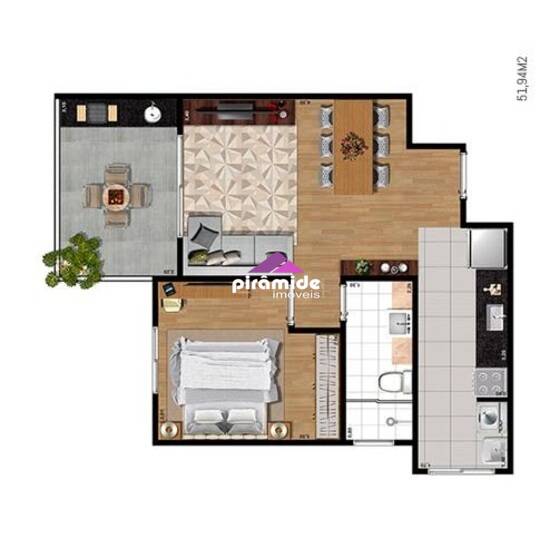Easy Home, apartamentos com 1 a 2 quartos, 48 a 76 m², São José dos Campos - SP