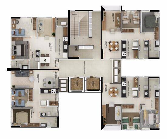 Tropical Hub, com 1 a 2 quartos, 12 a 65 m², João Pessoa - PB