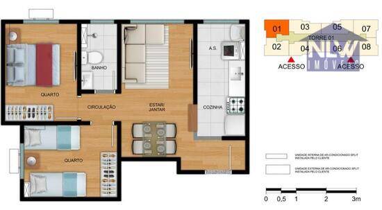 Spazio Saint Regis - Mrv, apartamentos com 1 a 2 quartos, 32 a 43 m², São Paulo - SP