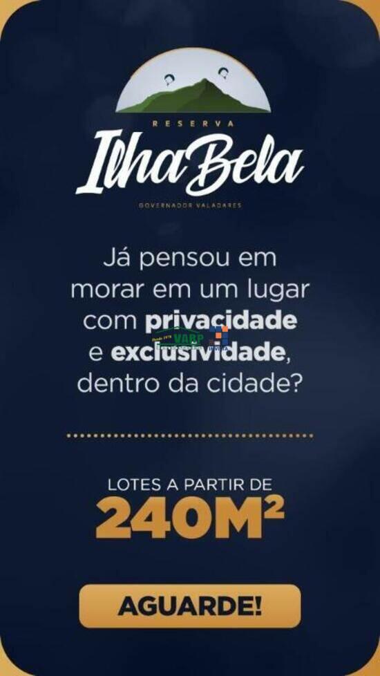 Reserva Ilha Bela, terrenos, 240 m², Governador Valadares - MG