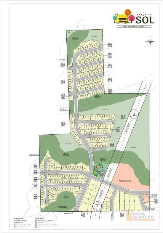 Residencial Praça do Sol, terrenos, 300 a 390 m², Caxias do Sul - RS