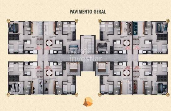 Villas de Bali, apartamentos com 2 quartos, 43 a 44 m², Campina Grande - PB