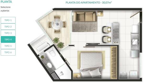 Edifício Aquarius Residence, apartamentos com 1 a 3 quartos, 38 a 71 m², Fortaleza - CE