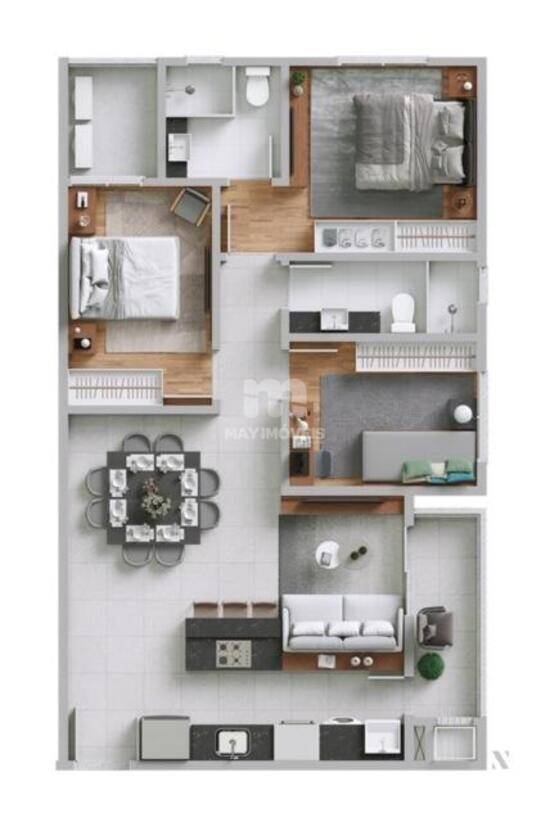 Lottus, apartamentos com 2 a 3 quartos, 81 a 161 m², Itajaí - SC