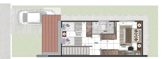 Reserva do Delta, casas com 2 quartos, 53 a 61 m², Parnaíba - PI