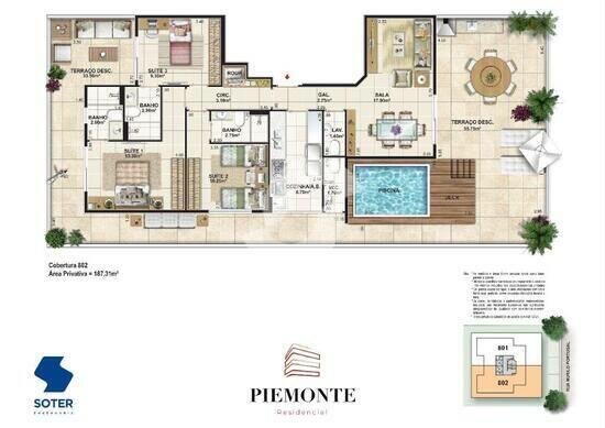 Piemonte Residencial, com 2 a 3 quartos, 90 a 189 m², Niterói - RJ