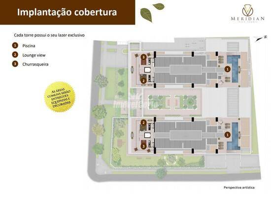 Meridian Vila Izabel, com 2 a 3 quartos, 99 m², Curitiba - PR