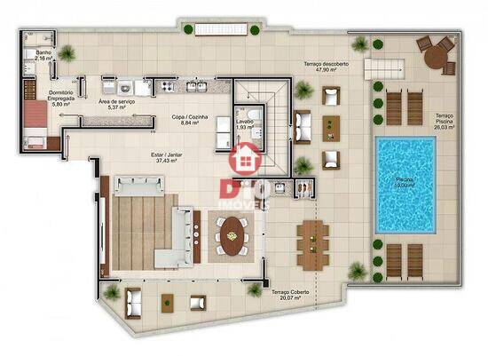 Montegalda Residencial, apartamentos com 3 quartos, Criciúma - SC