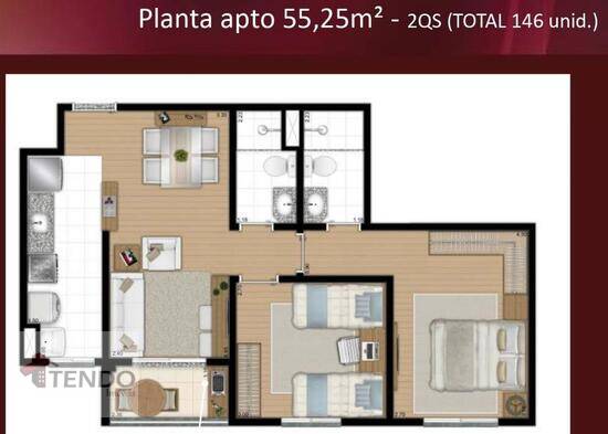Encontro Imigrantes, apartamentos com 2 a 3 quartos, 5 a 68 m², Diadema - SP