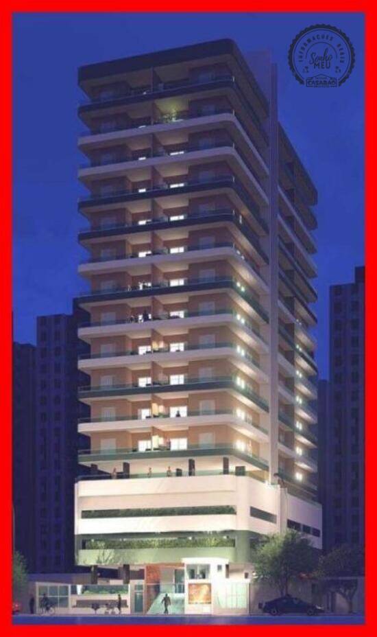 Apartamento de 88 m² Ocian - Praia Grande, à venda por R$ 538.680