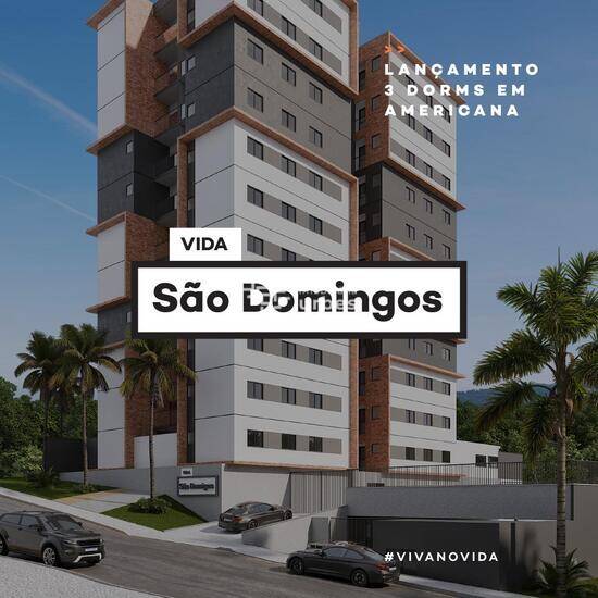 Vida São Domingos, apartamentos com 3 quartos, 73 m², Americana - SP