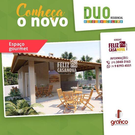 Cond. Duo Alto da Colina - Camaçari, com 2 quartos, 52 m², Camaçari - BA