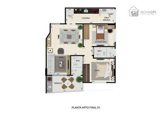 Residencial Vancouver, apartamentos com 2 quartos, 60 a 80 m², Praia Grande - SP