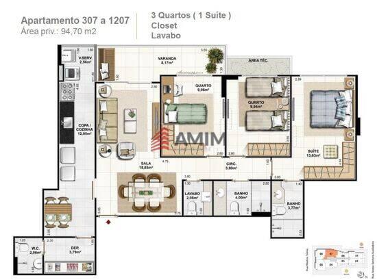 Quintessenza Residencial, apartamentos com 2 a 3 quartos, 71 a 106 m², Niterói - RJ