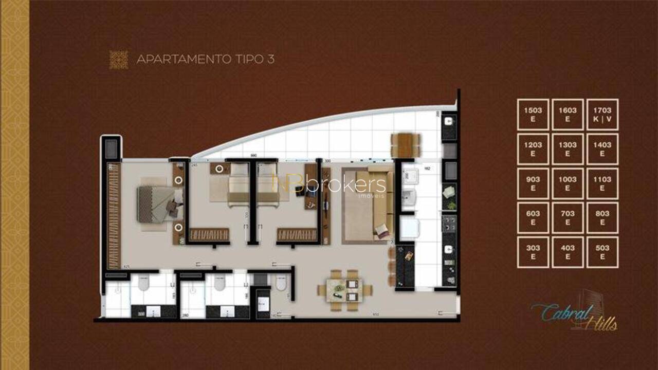 Apartamento Cabral, Curitiba - PR