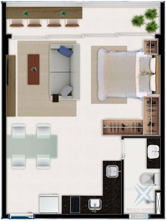 J Smart, apartamentos com 1 quarto, 37 m², Fortaleza - CE