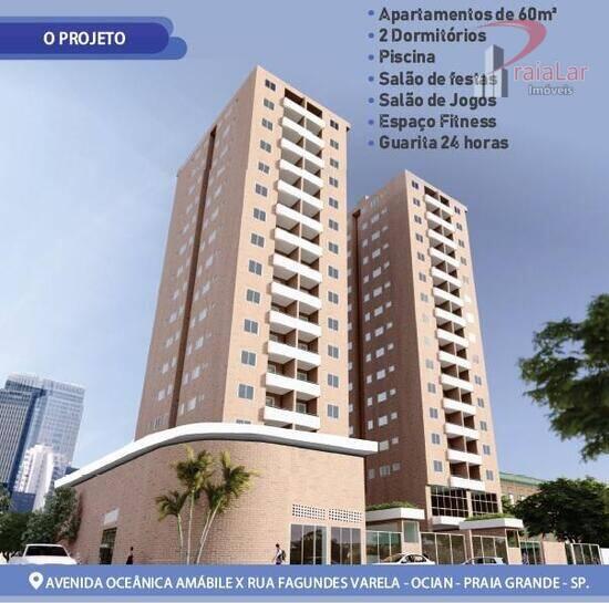 Ilha de Capri, apartamentos com 2 quartos, 59 a 60 m², Praia Grande - SP