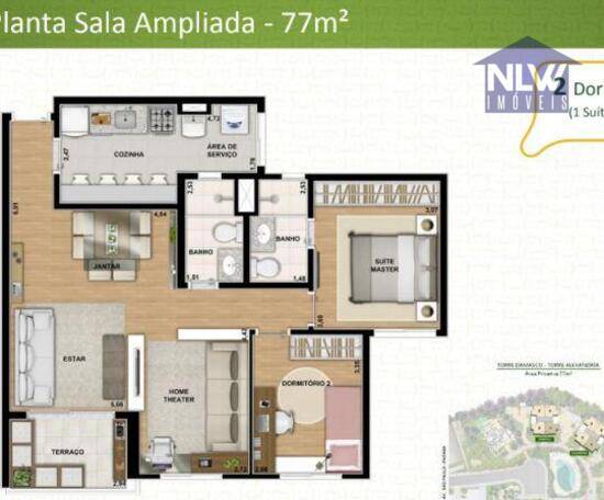 Smiley Home Resort - Tegra, apartamentos com 2 quartos, 91 m², São Paulo - SP