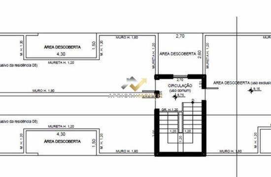 Apartamento de 55 m² Paraíso - Santo André, à venda por R$ 345.000