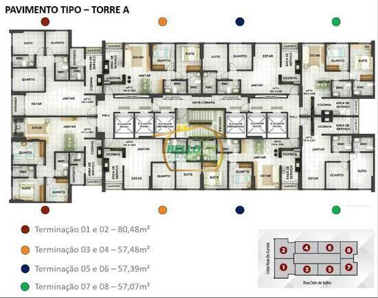 Aurora Trend, apartamentos com 3 quartos, 80 m², Recife - PE