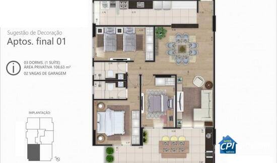 Residencial Aruba, apartamentos com 2 a 3 quartos, 80 a 110 m², Praia Grande - SP