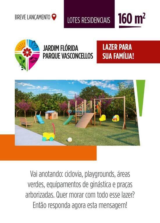 Jardim Florida e Parque Vasconcellos, terrenos, 160 a 204 m², Sumaré - SP