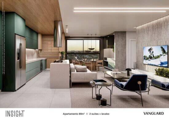 Edifício Insight Palhano, apartamentos com 1 a 3 quartos, 62 a 89 m², Londrina - PR
