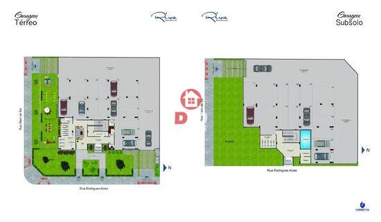 Residencial Riva, apartamentos com 3 quartos, 131 m², Criciúma - SC