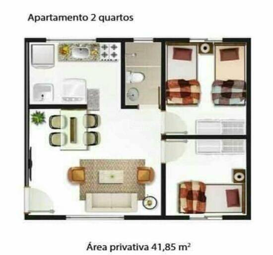  Mackenzie, apartamentos com 1 a 2 quartos, 31 a 42 m², Teresina - PI