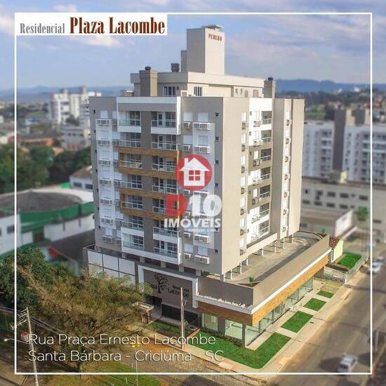 Residencial Plaza Lacombe, apartamentos com 3 quartos, Criciúma - SC