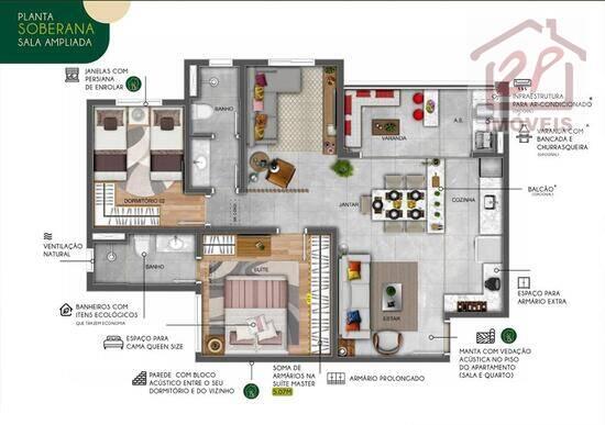 Soul Parque, apartamentos com 2 a 3 quartos, 65 a 75 m², São José dos Campos - SP