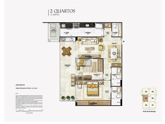 Surf Beach Residence, com 4 quartos, 85 a 265 m², Niterói - RJ