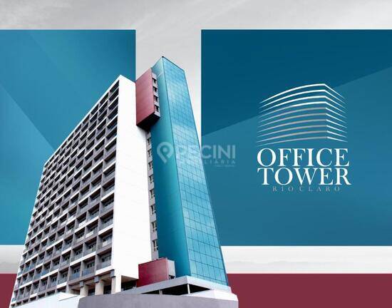 Office Tower, salas, 42 a 44 m², Rio Claro - SP