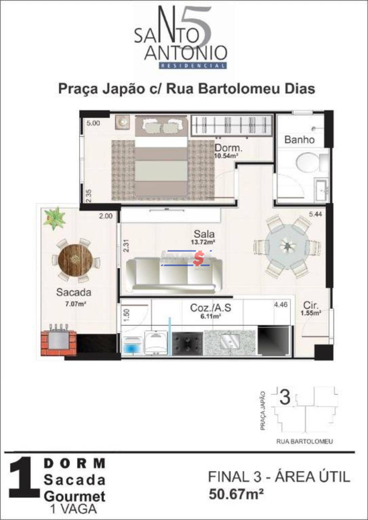 Apartamento Aviação, Praia Grande - SP