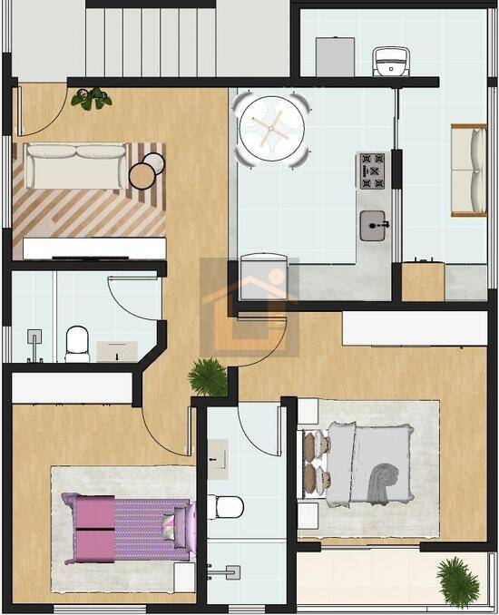 Residencial Monte Verde, apartamentos com 2 quartos, 70 m², Poços de Caldas - MG