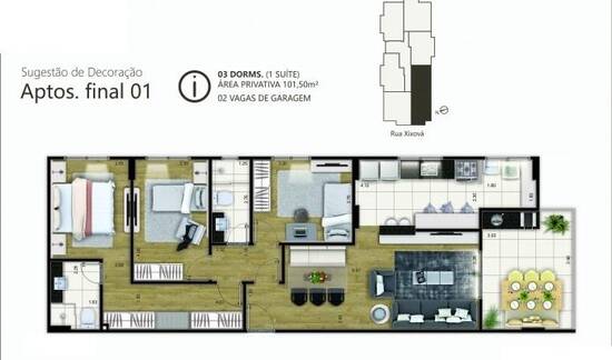 Madri, apartamentos com 2 a 3 quartos, 68 a 102 m², Praia Grande - SP