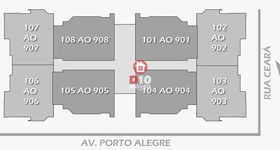 Residencial Giardino, apartamentos com 2 quartos, 68 m², Criciúma - SC