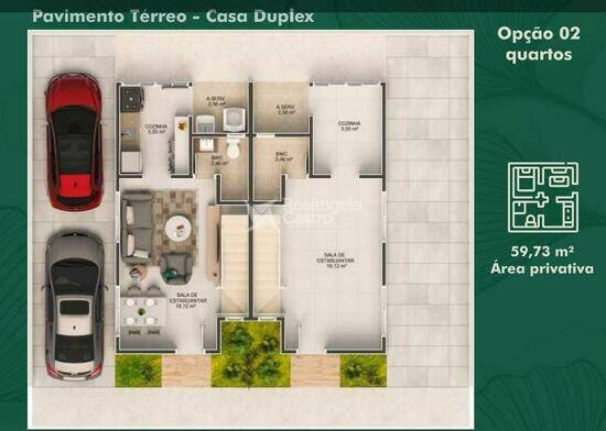 Pinheiro Park, casas com 1 a 2 quartos, 49 a 70 m², Teresina - PI