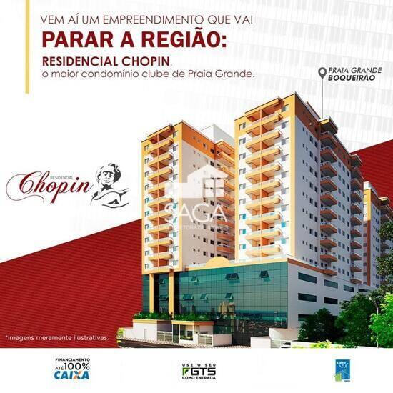 Residencial Frédéric François Chopin, apartamentos com 2 quartos, 57 a 60 m², Praia Grande - SP