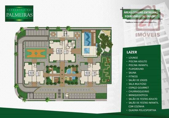 Condomínio Das Palmeiras, com 2 a 3 quartos, 50 a 81 m², São José dos Campos - SP