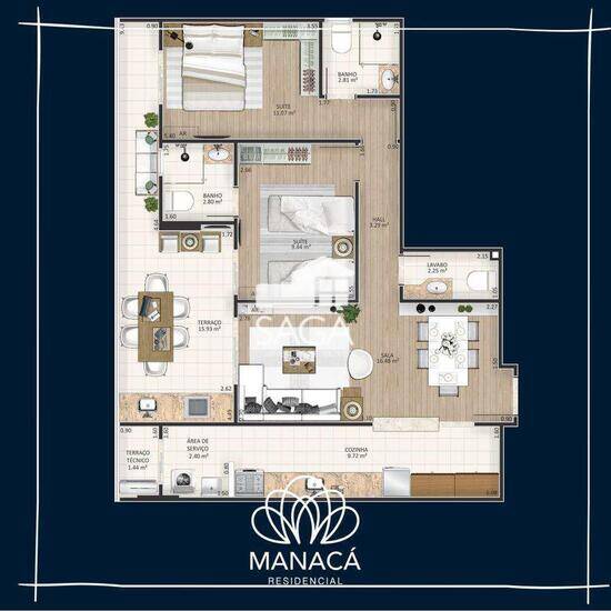 Manacá Residencial, com 1 a 3 quartos, 58 a 193 m², Praia Grande - SP