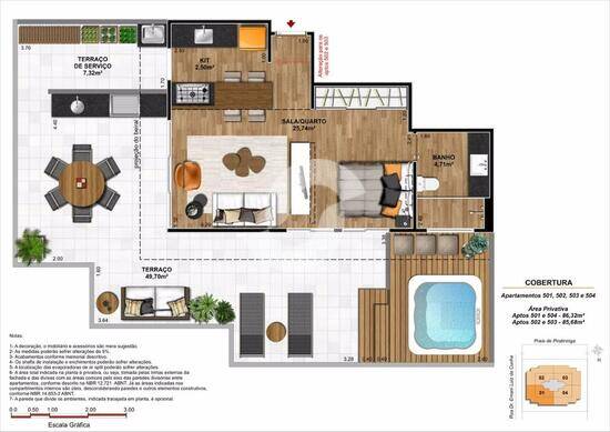Due Loft Experience, com 2 quartos, 86 m², Niterói - RJ