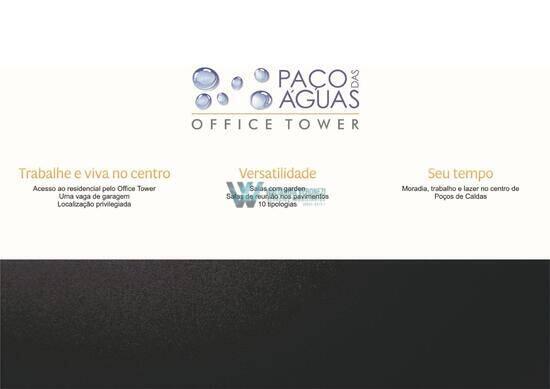 Acqua Office Tower, andares corporativos, 40 a 73 m², Poços de Caldas - MG
