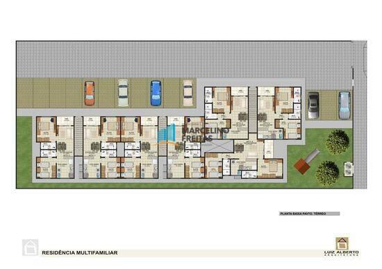 Residencial Rubi, apartamentos com 1 a 2 quartos, 51 a 58 m², Caucaia - CE