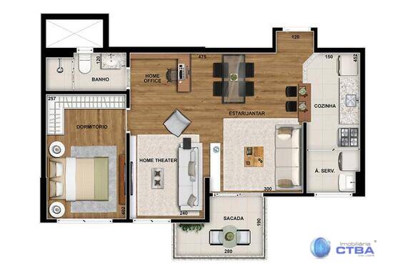 Vermont Ecoville, apartamentos com 1 a 3 quartos, 60 a 125 m², Curitiba - PR