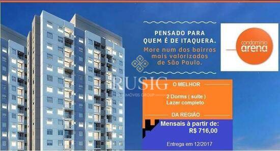 Condomínio Arena, apartamentos com 2 a 3 quartos, 65 m², São Paulo - SP