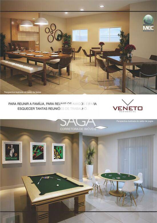 Residencial Veneto, com 1 a 2 quartos, 51 a 73 m², Praia Grande - SP