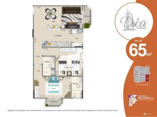 Dubai Residencial, com 2 quartos, 63 a 67 m², Praia Grande - SP