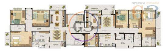Residencial Gabriella, apartamentos com 3 quartos, 110 a 177 m², Pelotas - RS